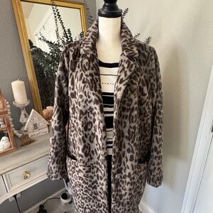Women’s A New Day Leopard Print Trench Coat